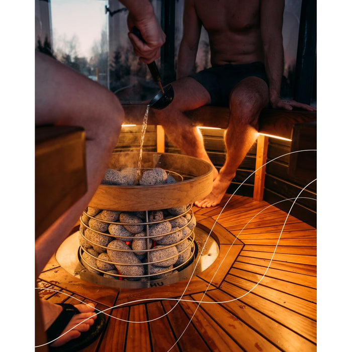 Haljas Hele Single | 7-Person Luxury Glass Outdoor Sauna