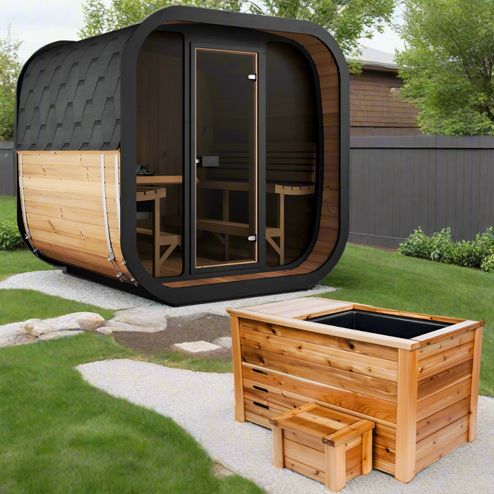 SaunaLife 6 Person 7.6' Long Cube Sauna | Model CL7G