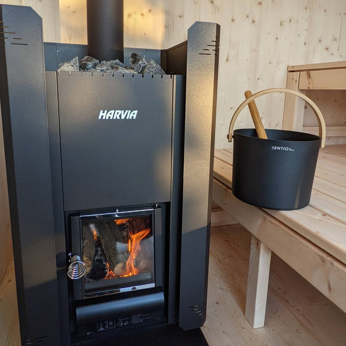 Harvia Linear 16 Wood Burning 17.9kW Sauna Stove | WK160C