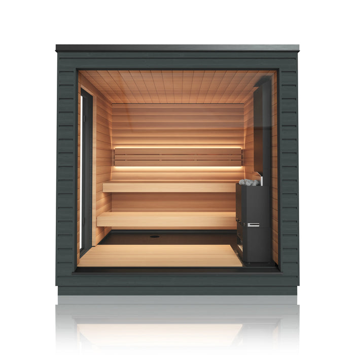 SaunaLife 5-Person Pre-Assembled Outdoor Sauna | Model G6