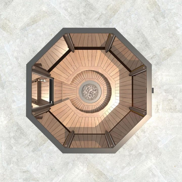 Haljas Hele Single | 7-Person Luxury Glass Outdoor Sauna