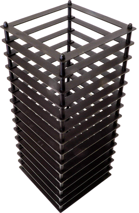 Cozy Heat Chimney Cover, Grid, Black Stainless Steel | QUATTRO H700