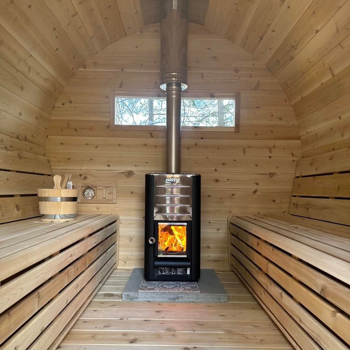 True North Sauna de barril de 9' de largo para 6-8 personas