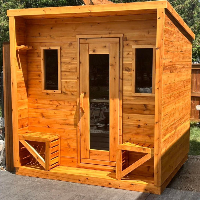 Sauna de cabina al aire libre True North para 5 personas