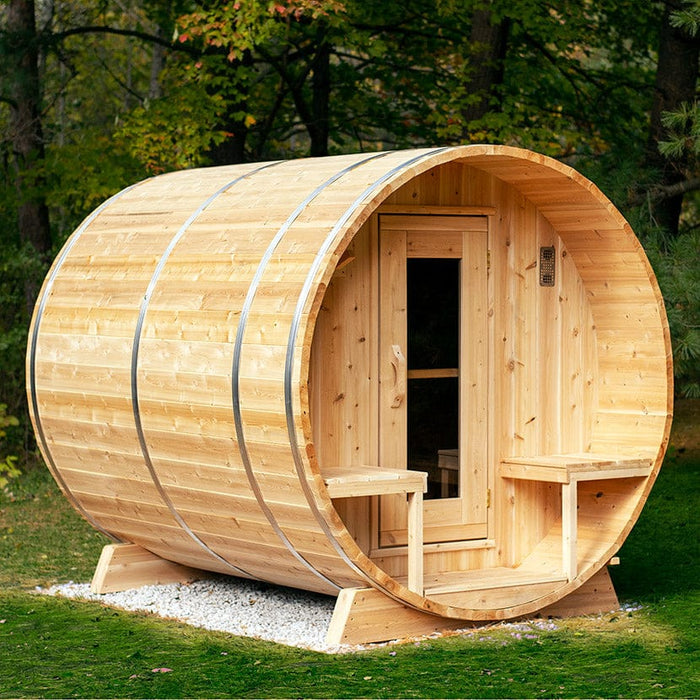 Dundalk Leisurecraft Canadian Timber 4 Person Serenity Barrel Sauna | CTC2245W