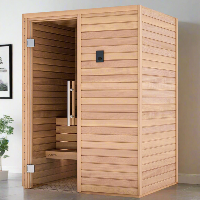 Auroom Cala Wood 2-Person Traditional Indoor Sauna