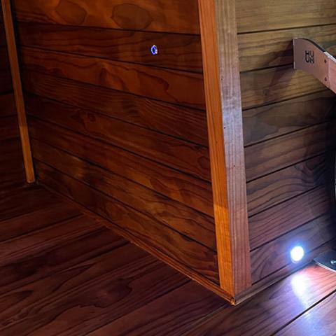 Thermory Sauna Madera, Pino Thermo-Radiata Moldura en ángulo recto de 1"x2" | VLI0074