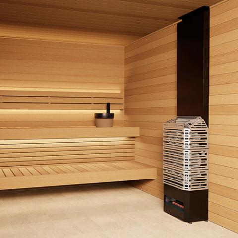 Saunum 9.6kW Electric Sauna Heater w/ Heat Equalizer | AIR 10