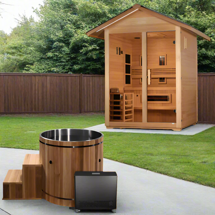 Dynamic Cedar Cold Plunge Barrel