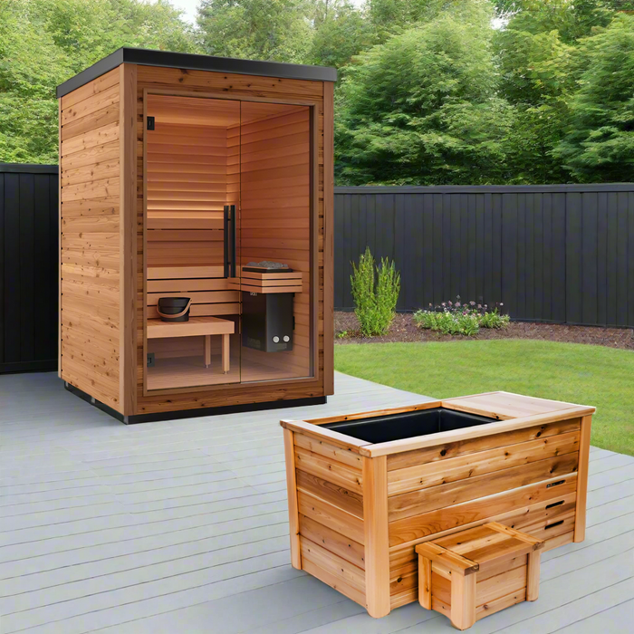 Auroom Mira 1-2 Person Outdoor Traditional Sauna