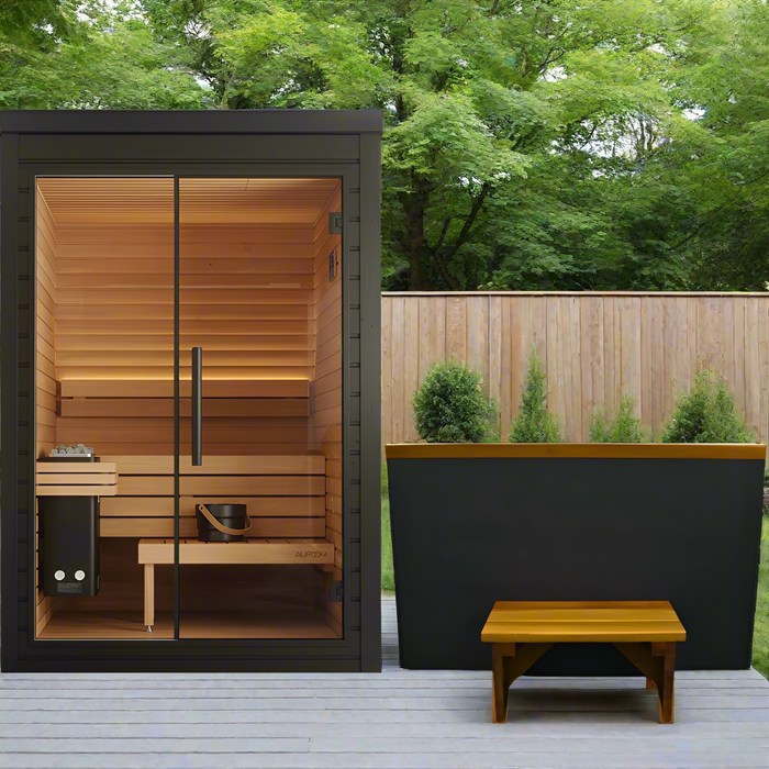 Auroom Mira 1-2 Person Outdoor Traditional Sauna