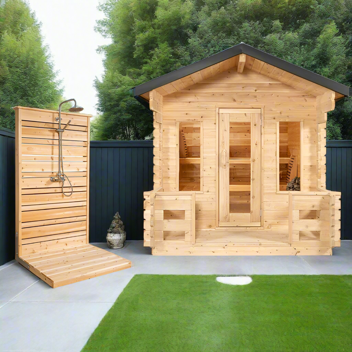 Dundalk Leisurecraft Canadian Timber Cabina georgiana para 6 personas | Sauna | CTC88W