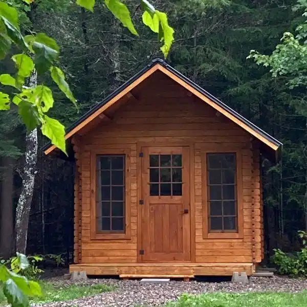 Bunkie Life™ Chalet Cabin Kit with Large Front Overhang | 105 ft²