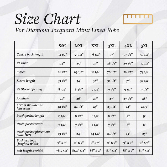 Diamond Jacquard Minx Lined Robe | Style: DJT7100