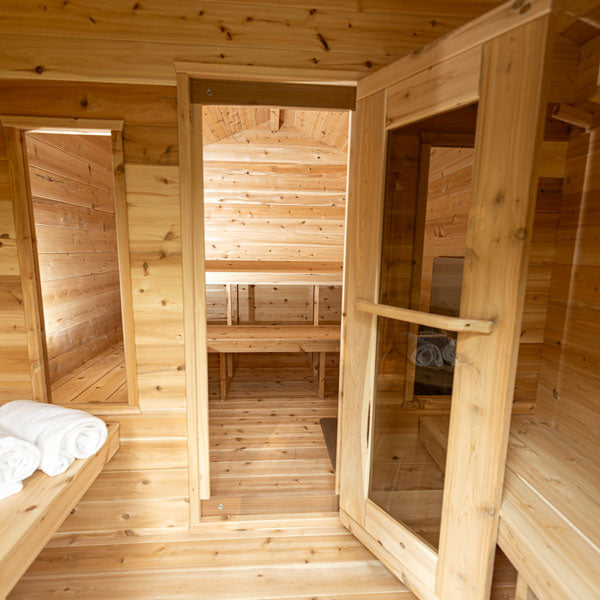 Dundalk Leisurecraft Canadian Timber Cabina georgiana para 6 personas con sauna y vestuario | CTC88CW