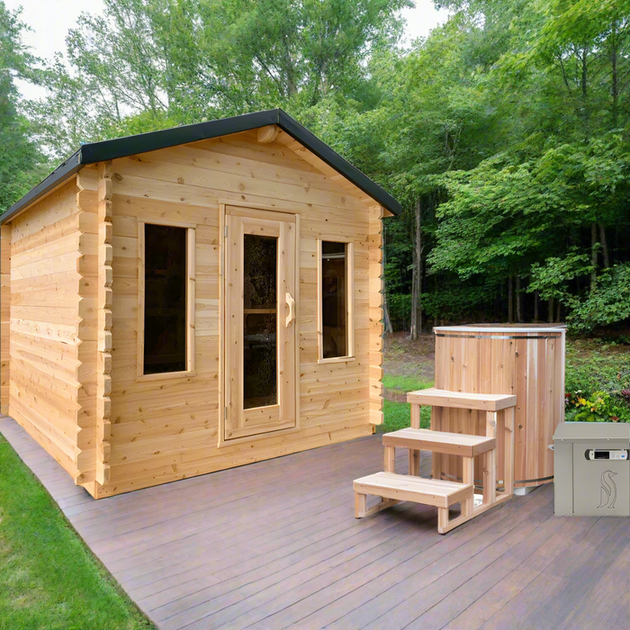 Dundalk Leisurecraft Canadian Timber 6 Person Georgian Cabin Sauna | CTC88W