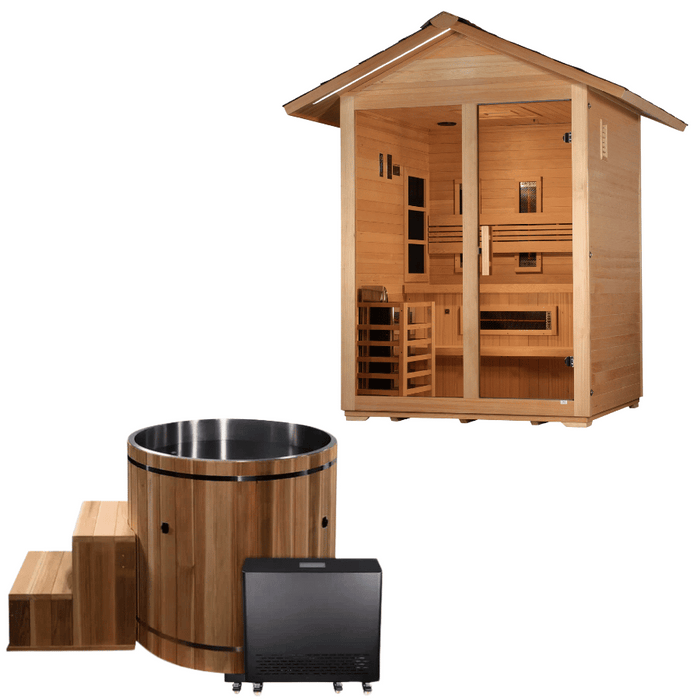 3-Person Carinthia Outdoor Hybrid Sauna & Cold Plunge Contrast Therapy Kit