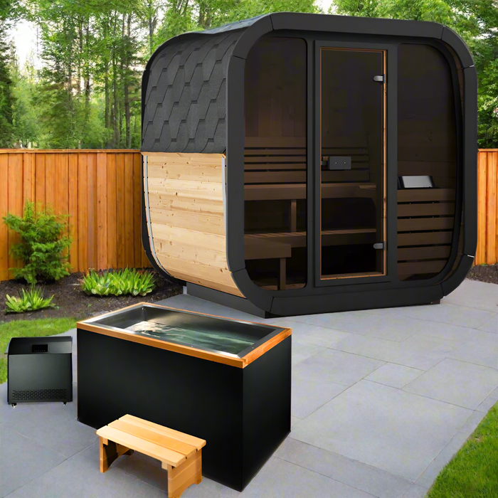 SaunaLife 4 Person 4.6' Long Cube Sauna | Model CL5G