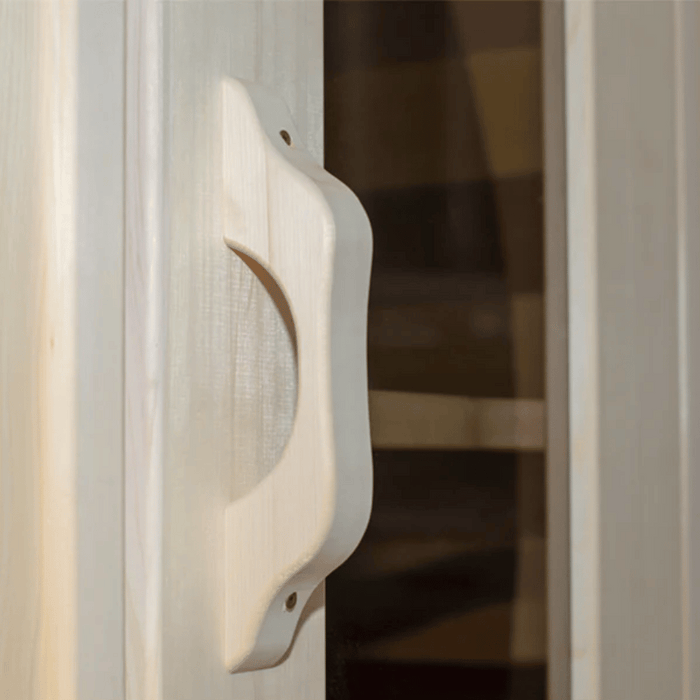 Sauna Door - 23x56" Cedar w/ Glass Insert, Door Frame, Hinges, and Handles