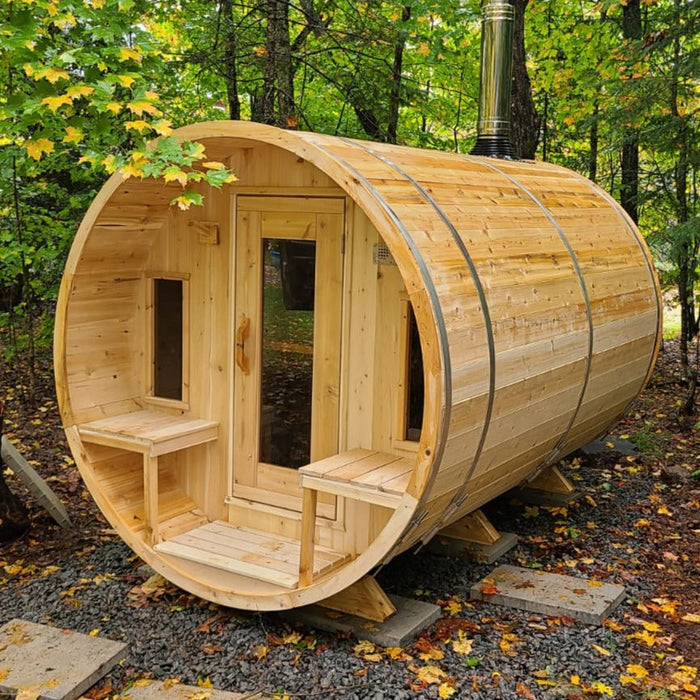 Dundalk Leisurecraft Canadian Timber Sauna de barril Tranquility para 6 personas | CTC2345W 