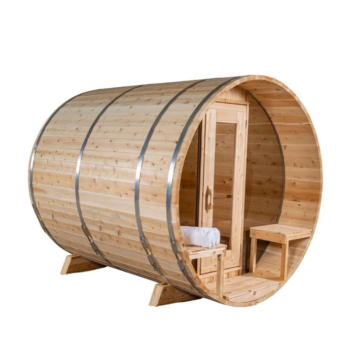 Dundalk Leisurecraft Canadian Timber 4 Person Serenity MP Barrel Sauna | CTC2245MP