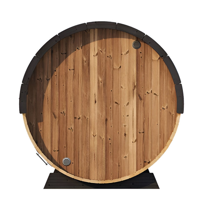SaunaLife Sauna de barril de 6' de largo para 4 personas | Modelo ergonómico EE8G