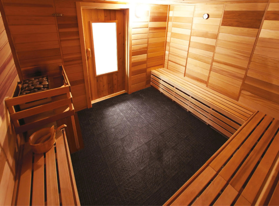 Tru-Tile PVC Interlocking 12"x12" Sauna Flooring