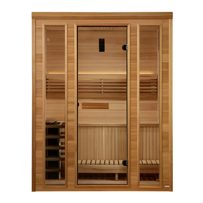 Golden Designs Andermatt Sauna de vapor tradicional para 3 personas | GDI-7030-01