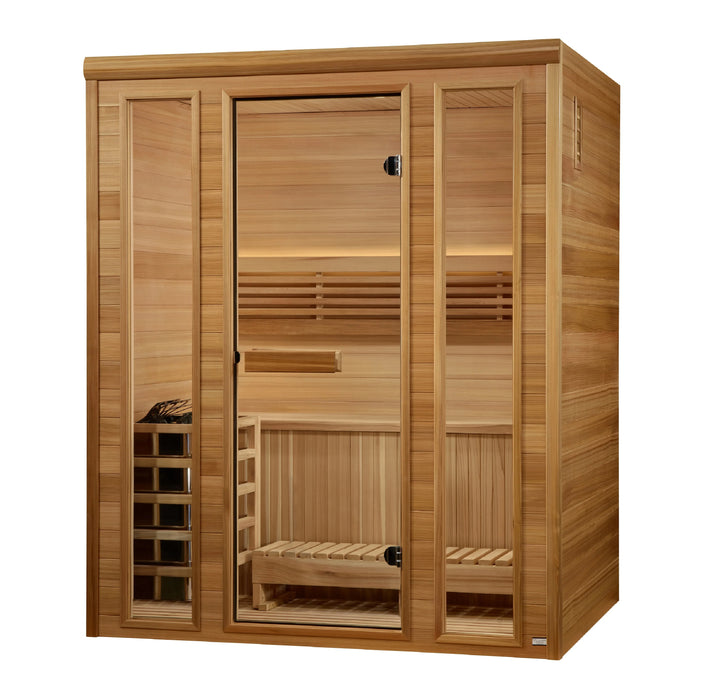 Golden Designs Andermatt Sauna de vapor tradicional para 3 personas | GDI-7030-01