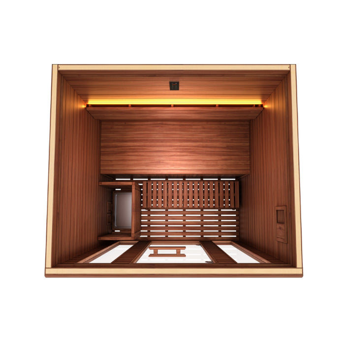 Golden Designs Andermatt 3-Person Traditional Steam Sauna | GDI-7030-01