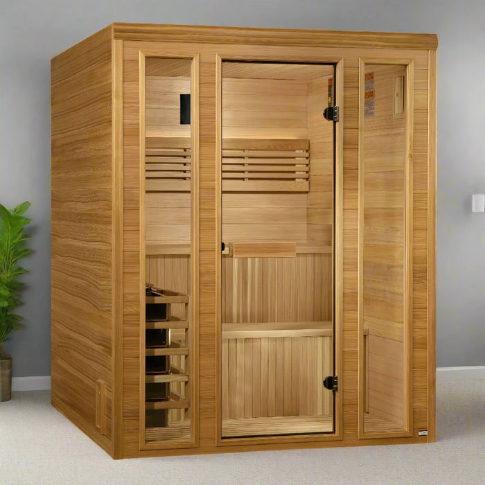 Golden Designs Andermatt Sauna de vapor tradicional para 3 personas | GDI-7030-01