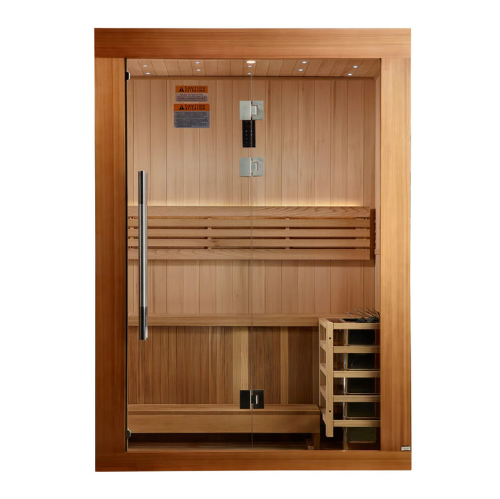 Sauna tradicional de interior Golden Designs Sundsvall para dos personas | GDI-7289-02