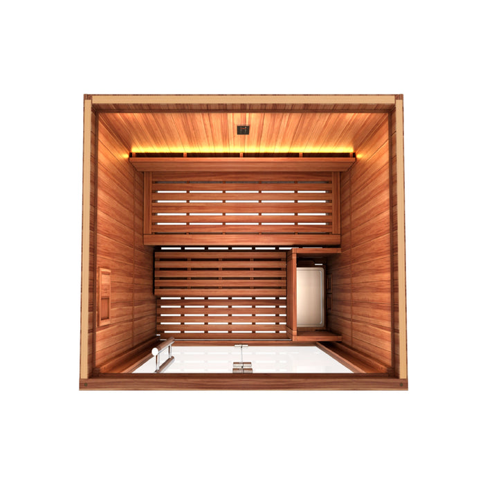 Golden Designs Sauna interior tradicional Sundsvall para 2 personas | GDI-7289-01