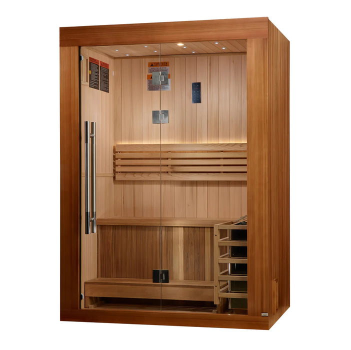 Sauna tradicional de interior Golden Designs Sundsvall para dos personas | GDI-7289-02