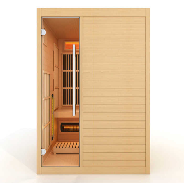 Golden Designs Soria 3-Person Hybrid Traditional & Infrared Sauna | GDI-7389-02