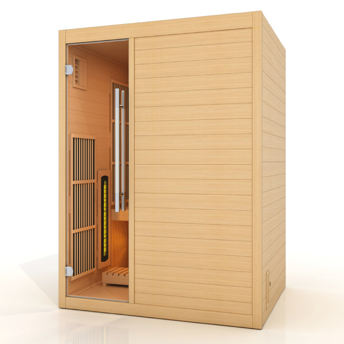 Golden Designs Soria 3-Person Hybrid Traditional & Infrared Sauna | GDI-7389-02