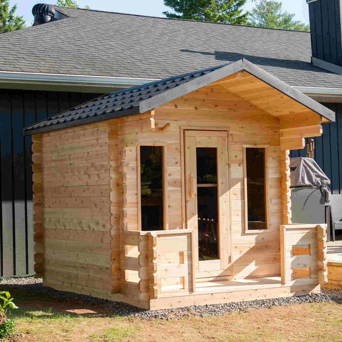 Dundalk Leisurecraft Canadian Timber Cabina georgiana para 6 personas | Sauna | CTC88W