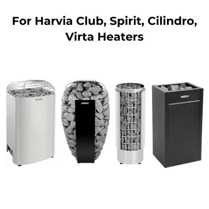 Harvia Xenio Club/Spirit/Cilindro/Virta Kit de control de calentador de sauna | CX30-U1-U3/CX45-U1-U3