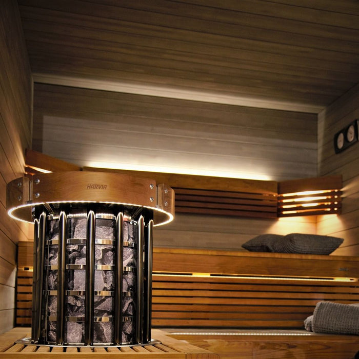 Harvia Cilindro Heater With Safety Railing With Lighting