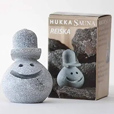 Hukka Reiska Sauna Elf Stone with Baseball Hat