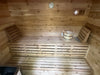 True North cabin sauna interior benches and accessories