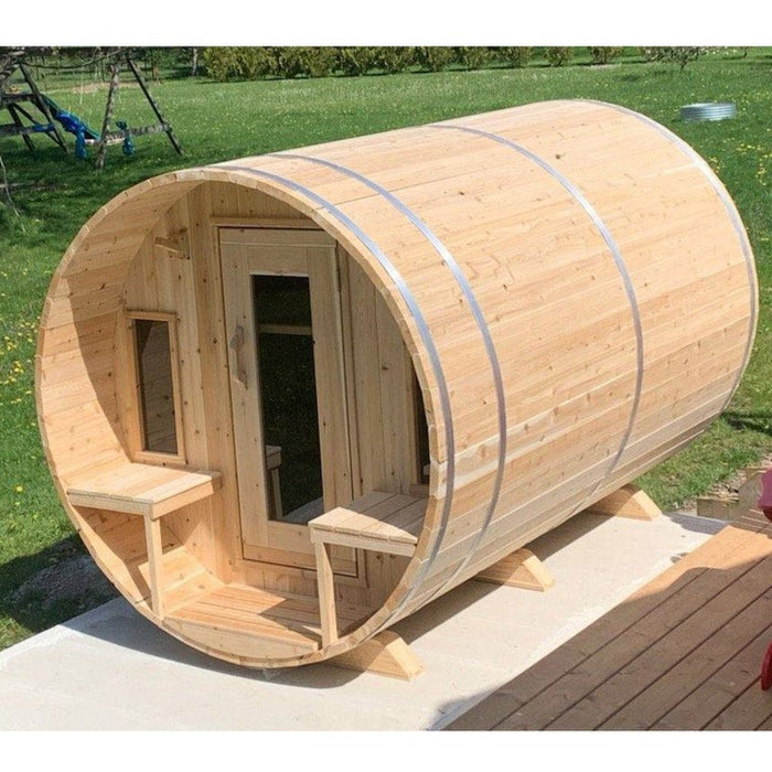 Dundalk Leisurecraft Canadian Timber 6 Person Tranquility Barrel Sauna | CTC2345W