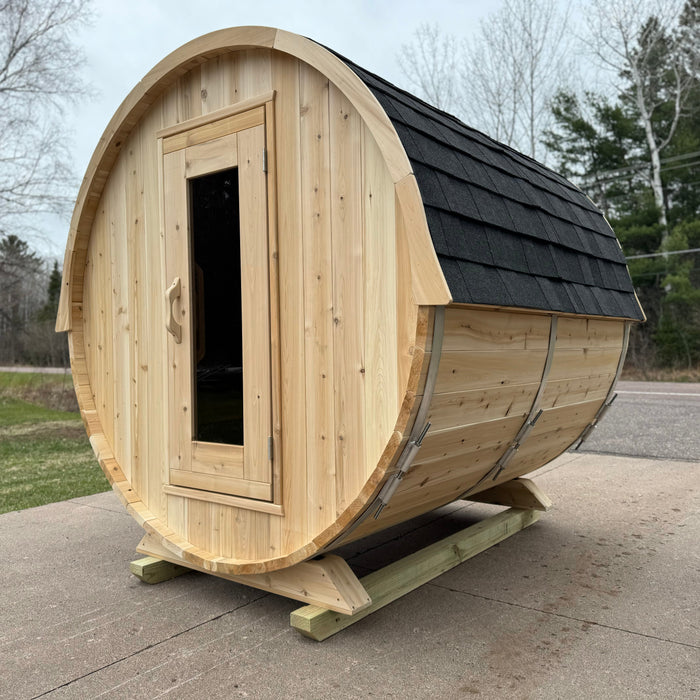 Dundalk Leisurecraft Canadian Timber 4 Person Harmony Barrel Sauna | CTC22W