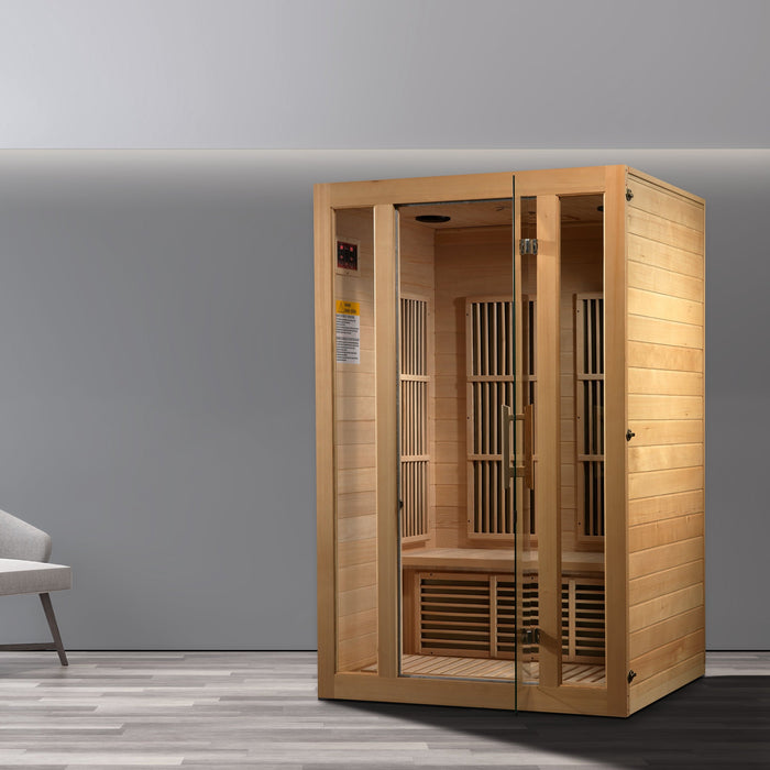 Maxxus Seattle 2-Person Near Zero EMF FAR Infrared Sauna | MX-J206-01-ZF