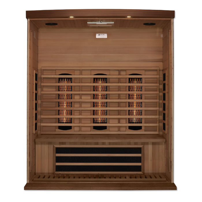 Maxxus 3-Person Near Zero EMF Full Spectrum Infrared Sauna | MX-M306-01-FS-CED