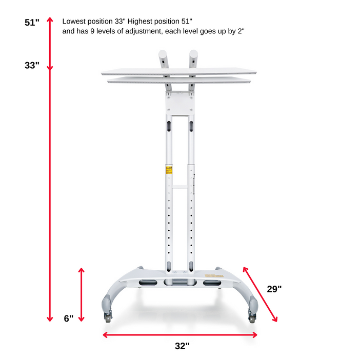 Soporte universal para panel de terapia de luz roja (vertical u horizontal) Mito Red