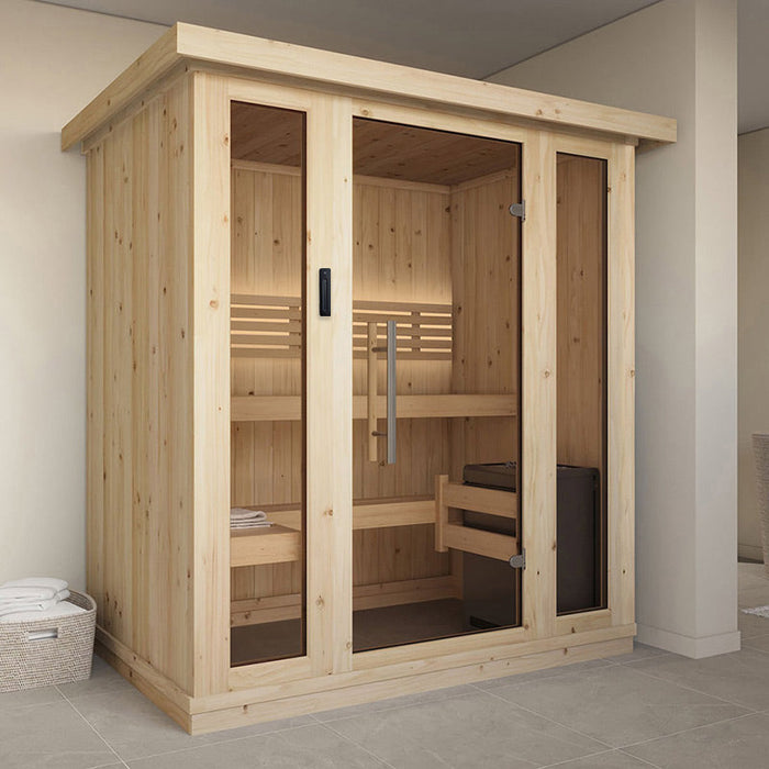 Saunalife Sauna interior tradicional para 4 personas | Modelo X6
