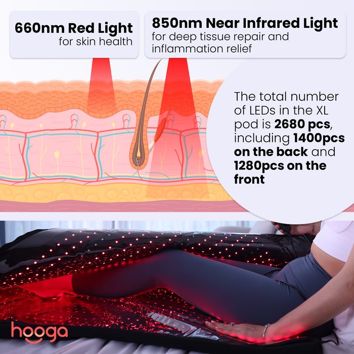 Hooga Full Body Red Light Therapy Pod XL