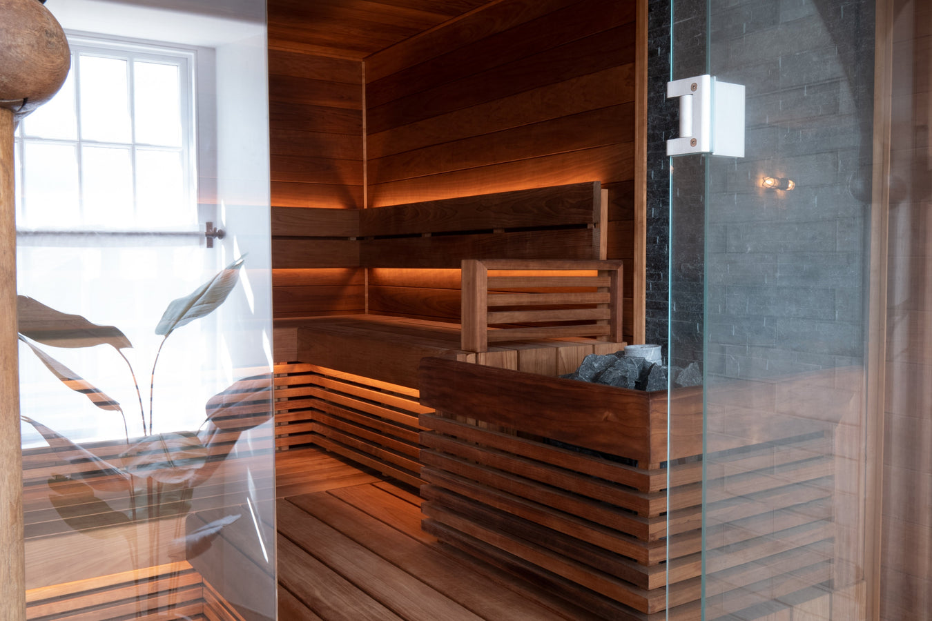 Premium Custom Sauna with Heater Guard