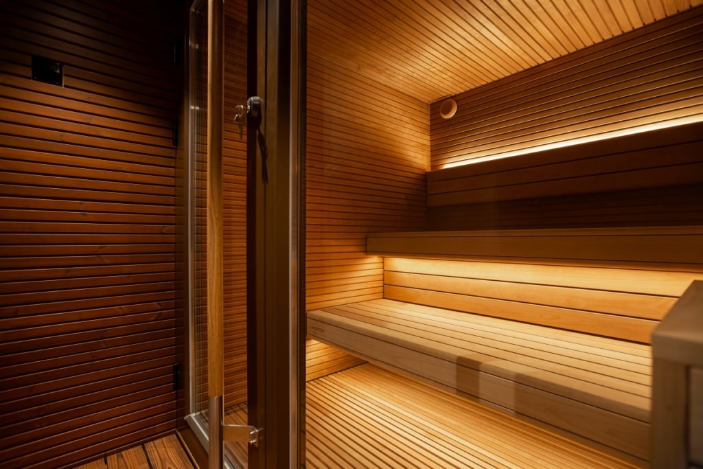 Premium Interior Sauna with Under Lit Benches